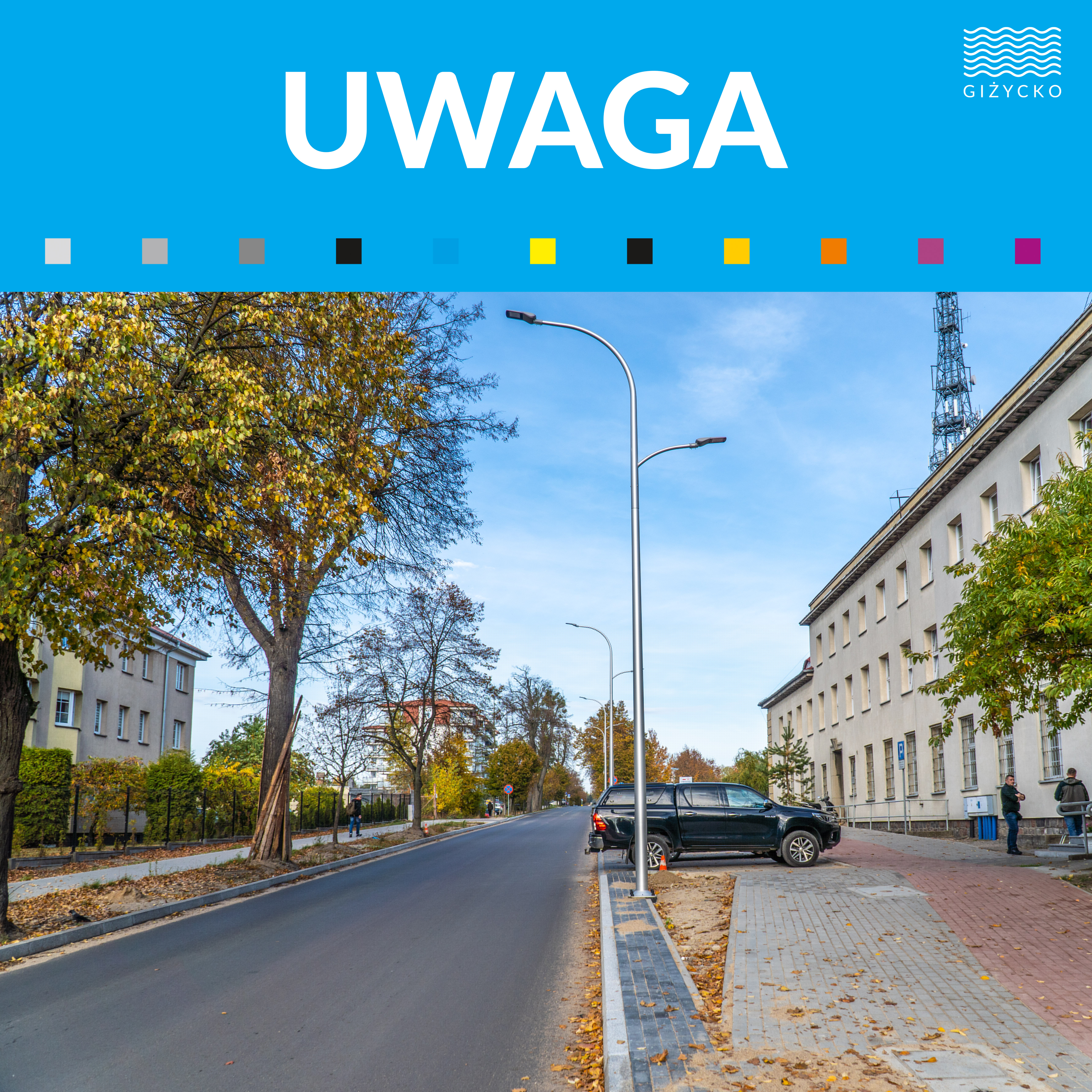 Al. 1 Maja i napis UWAGA